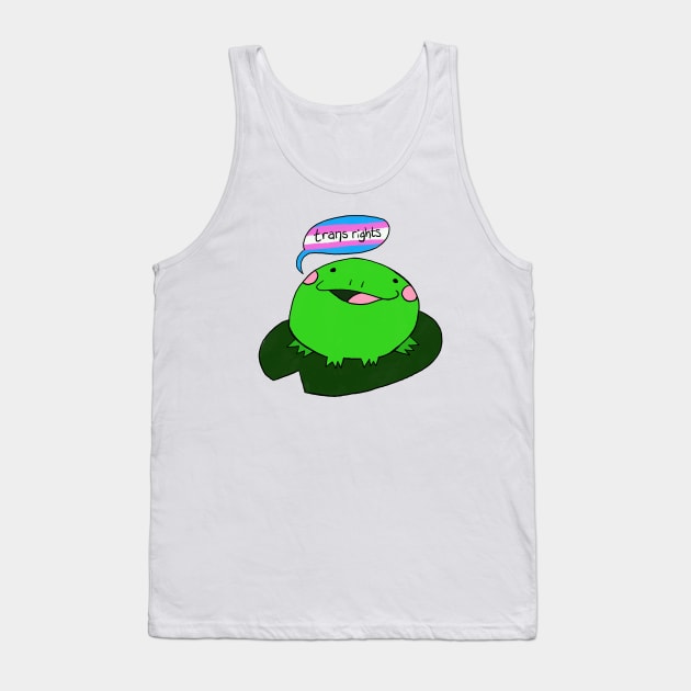 Froggy says Trans rights Tank Top by SaganPie